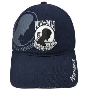 Pow Mia Your Are Not Forgotten Baseball Hat Blue One Size Adjustable Santo Cap